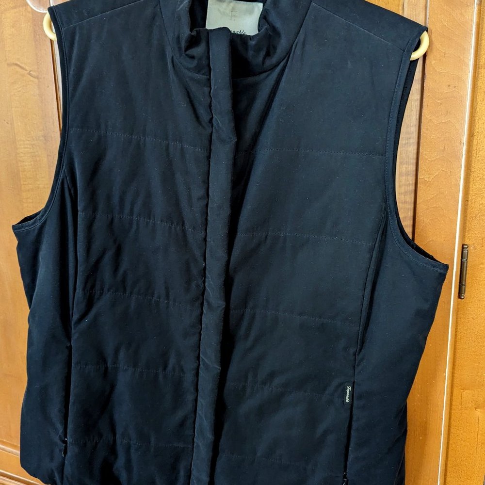 Black vest by Faconnable from Nordstrom's